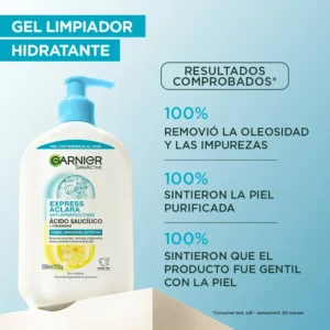 Gel de Limpieza Facial Garnier Express Aclara Anti-Imperfecciones x 250 ml