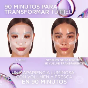 Mascarilla Hidro-Gel L’Oréal París Revitalift Glass Skin Efecto Glow x 1 ud