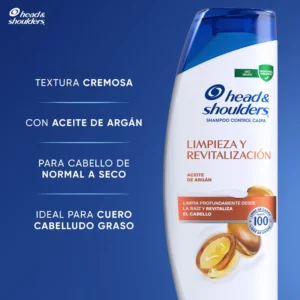 Shampoo Head & Shoulders Limpieza y Revitalización