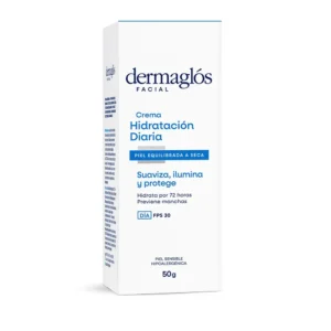 Crema Facial Dermaglós Hidratación Diaria Piel Equilibrada a Seca FPS 30 x 50 grs