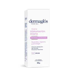 Crema Facial Dermaglós Hidratante Día Piel Seca y Extra Seca FPS 30 x 50 ml
