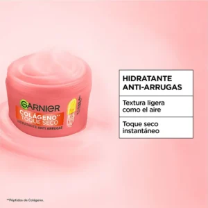 Crema Facial Garnier Toque Seco Colágeno Anti-Arrugas x 85 grs