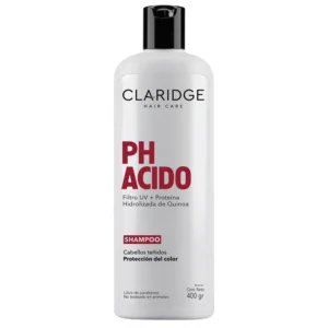 Shampoo Claridge PH ÁCIDO para cabellos teñidos x 400 grs