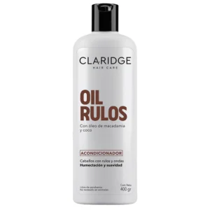 Acondicionador Claridge OIL RULOS para cabellos con rulos y ondas x 400 grs